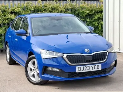 Used Skoda Scala SE 95 HP (69 kW) 2023 Blue Hatchback
