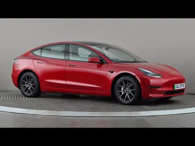 Used Tesla Model 3 Long Range AWD 366 kW (498 HP) 2021 Red Sedan