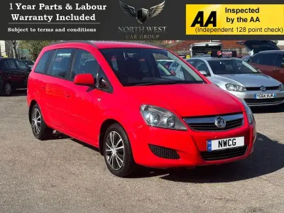 Used Vauxhall Zafira 115 HP (84 kW) 2013 Red MPV