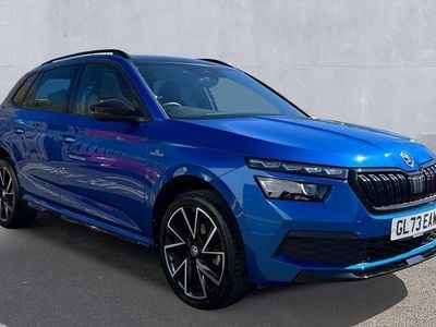 Used Skoda Kamiq Monte Carlo 150 HP (110 kW) 2023 Race blue metallic SUV