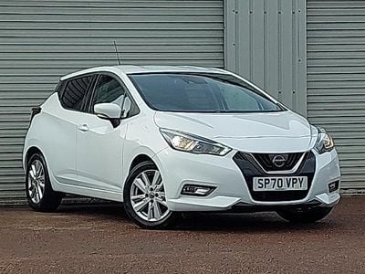 Used Nissan Micra Acenta 100 HP (73 kW) 2020 White Hatchback