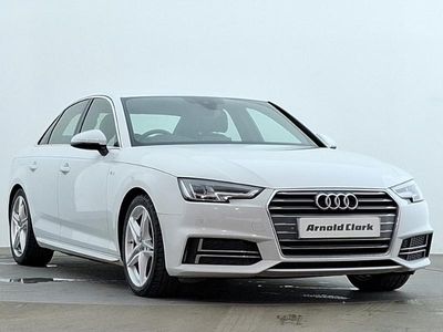 Used Audi A4 S-Line 150 HP (110 kW) 2017 White Sedan