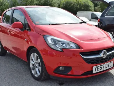 Used Vauxhall Corsa 75 HP (55 kW) 2017 Red Hatchback