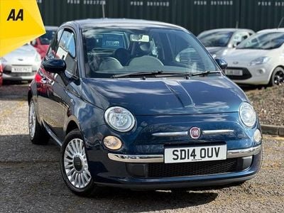 Used Fiat 500 Lounge 69 HP (50 kW) 2014 Blue Hatchback