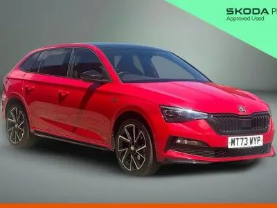 Used Skoda Scala Monte Carlo 147 HP (108 kW) 2023 Velvet red metallic Hatchback