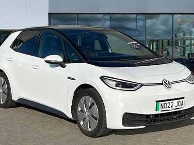 Glacier white metallic black Used 2022 VW ID.3 Pro Performance Hatchback | £15,703 (Fair price)