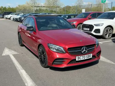 Used Mercedes C220 AMG Line Premium Plus 2021 Red Sedan