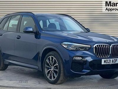 Blue Used 2021 BMW X5 M Sport SUV | £38,670 (Good price)