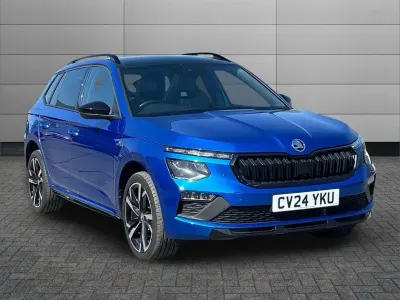 Used Skoda Kamiq Monte Carlo 115 HP (84 kW) 2024 Race blue metallic SUV