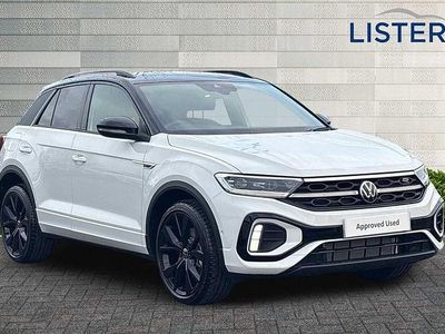 Pure white New 2025 VW T-Roc Black Edition SUV | £34,985 (Expensive)