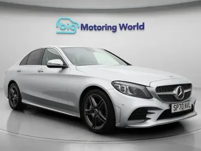 Used Mercedes C220 AMG line 194 HP (142 kW) 2019 Silver Sedan