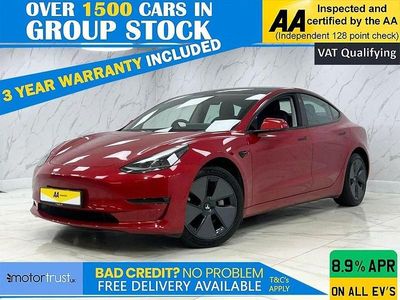 Red Used 2021 Tesla Model 3 Long Range AWD Sedan | £20,095 (Fair price)