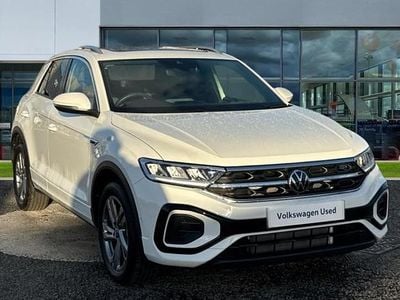 Pure white Used 2025 VW T-Roc R-line SUV | £28,586 (A bit pricey)
