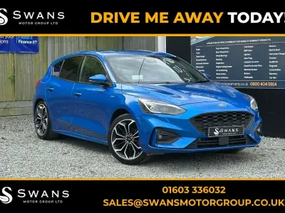 Used Ford Focus ST-Line X 182 HP (133 kW) 2019 Blue Hatchback