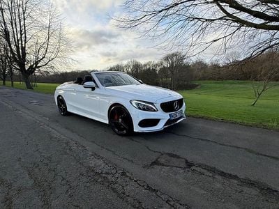 Used Mercedes C200 AMG line 2018 White Cabriolet