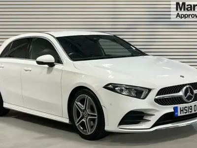 Begagnad Mercedes A180 Executive 136 HK (100 kW) 2019 Vit Halvkombi
