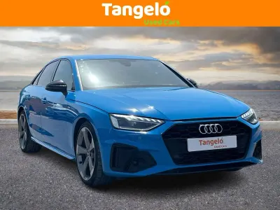 Used Audi A4 Black Edition 150 HP (110 kW) 2021 Blue Sedan
