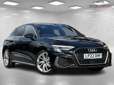 Used Audi A3 Sportback S-Line 2022 Black Hatchback