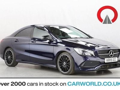 Used Mercedes CLA220 AMG line 170 HP (125 kW) 2019 Blue Sedan