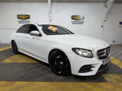Used Mercedes E220 AMG line 194 HP (142 kW) 2017 White Sedan