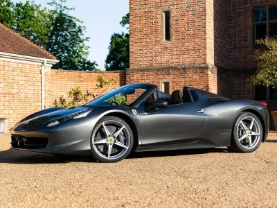 Used Ferrari 458 570 HP (419 kW) 2012 Grey Cabriolet