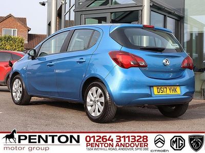 Used Vauxhall Corsa Design Edition 90 HP (66 kW) 2017 Blue Hatchback