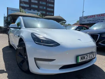 Used Tesla Model 3 Long Range AWD 366 kW (498 HP) 2021 White Sedan