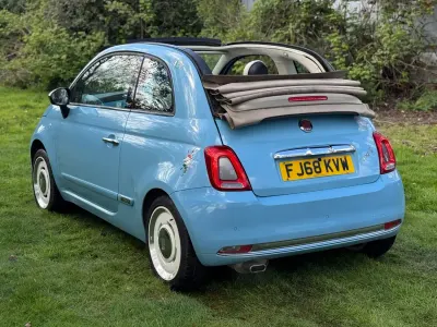 Używany Fiat 500 69 KM (50 kW) 2018 Niebieski Kabriolet