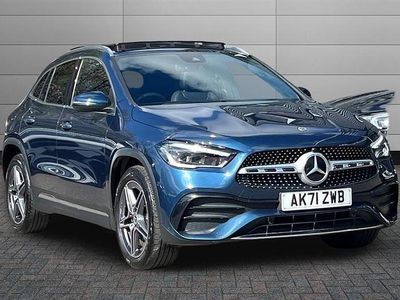 Used Mercedes GLA250 Premium Plus 218 HP (160 kW) 2021 Denim blue SUV