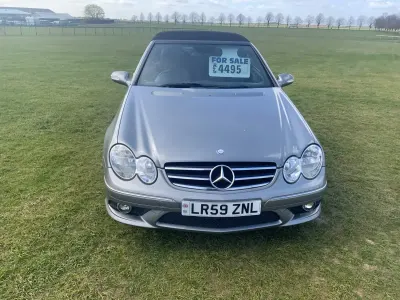 Begagnad Mercedes CLK200 2009 Silver Cab