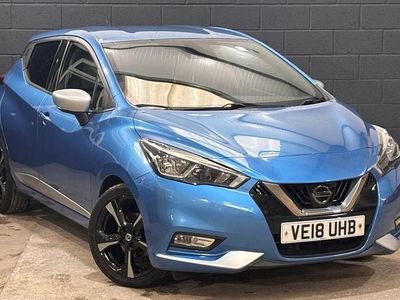 Used Nissan Micra N-Connecta 90 HP (66 kW) 2018 Blue Hatchback