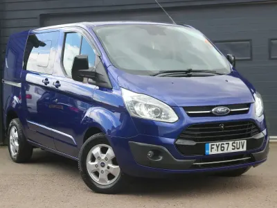 Used Ford Transit Custom Limited 130 HP (95 kW) 2017 Blue Van