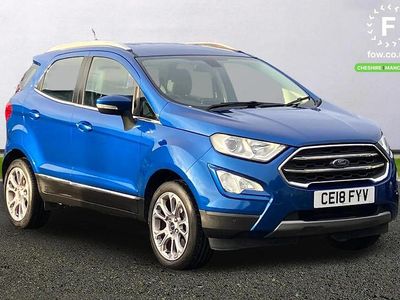 Blue Used 2018 Ford Ecosport Titanium SUV | £9,399 (Fair price)