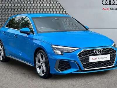 Used Audi A3 Sportback S-Line 110 HP (80 kW) 2023 Blue Hatchback