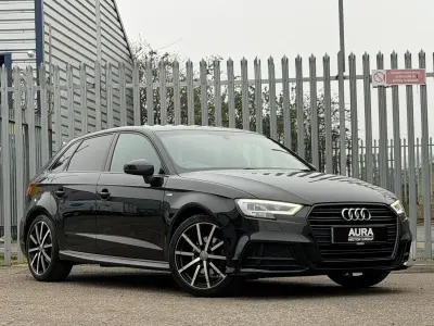 Usado Audi A3 Sportback Black Edition 150 HP (110 kW) 2019 Preto Citadino