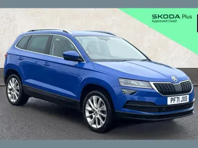 Used Skoda Karoq SE L 108 HP (79 kW) 2022 Blue SUV