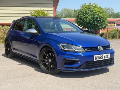Used VW Golf VII R 2019 Blue Hatchback