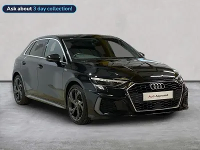 Used Audi A3 Sportback S-Line 110 HP (80 kW) 2023 Black Hatchback