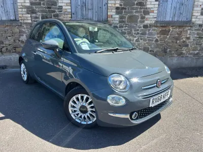 Used Fiat 500 Lounge 69 HP (50 kW) 2018 Grey Hatchback