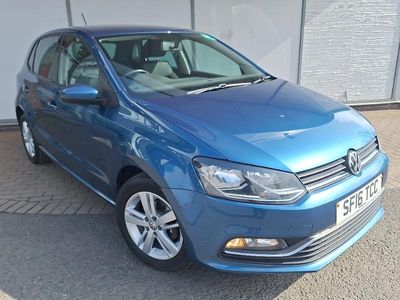 Używany VW Polo Match 90 KM (66 kW) 2016 Niebieski Hatchback