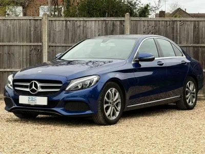 Used Mercedes C220 Premium 2018 Blue Sedan