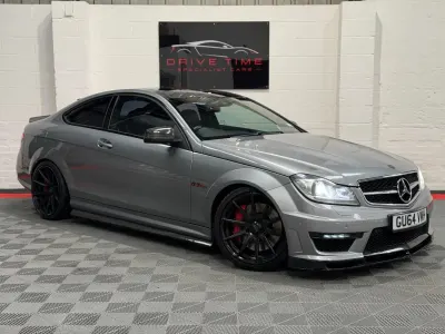 Begagnad Mercedes C63 AMG AMG Edition 1 2014 Silver Sportkupé