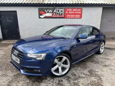 Used Audi A5 Black Edition 170 HP (125 kW) 2013 Blue Coupe