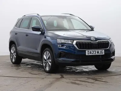 Used Skoda Karoq SE L 150 HP (110 kW) 2023 Petrol blue metallic SUV