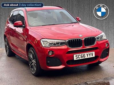 Red Used 2017 BMW X3 M Sport SUV | £18,679 (Fair price)