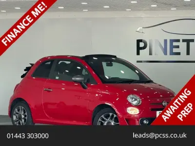 Used Fiat 500C S 69 HP (50 kW) 2018 Red Cabriolet