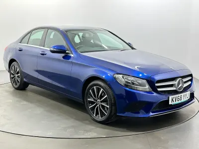 Begagnad Mercedes C200 SE 2018 Blå Sedan