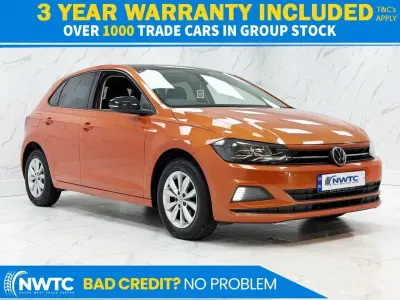 Used VW Polo SE 95 HP (69 kW) 2018 Orange Hatchback