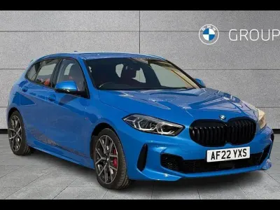 Used BMW 128 ti Shadowline 261 HP (191 kW) 2022 Misano blue Hatchback
