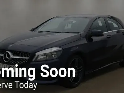 Used Mercedes A200 AMG line 136 HP (100 kW) 2017 Blue Hatchback